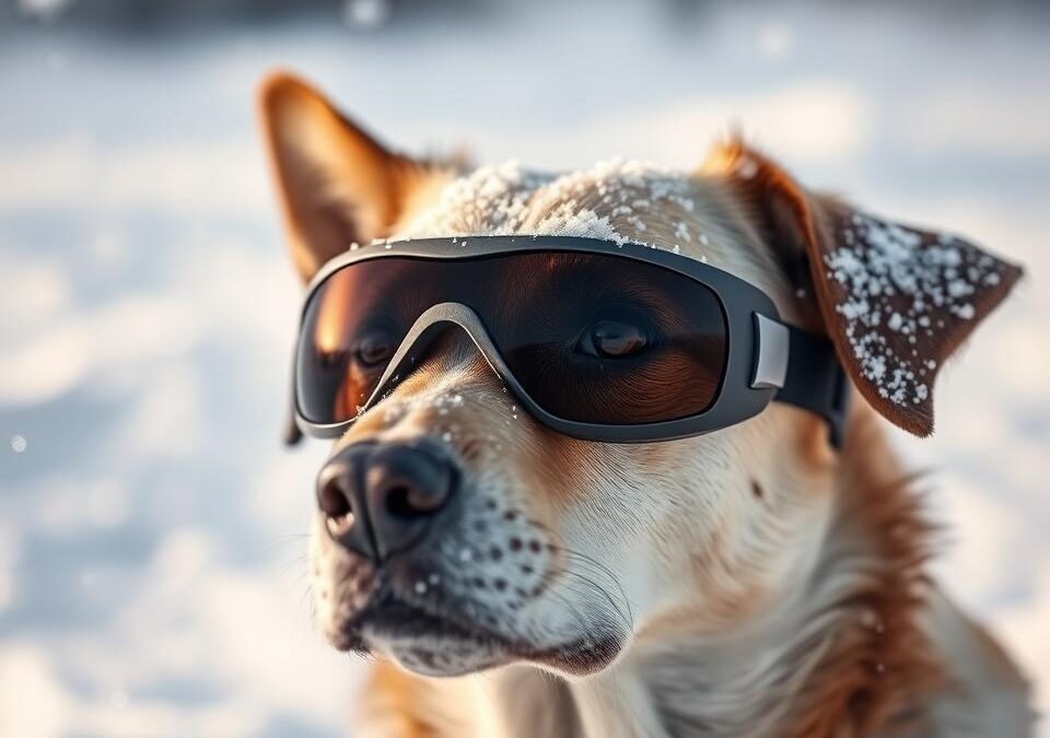 Ochrona oczu psa w śniegu – te opcje warto znać