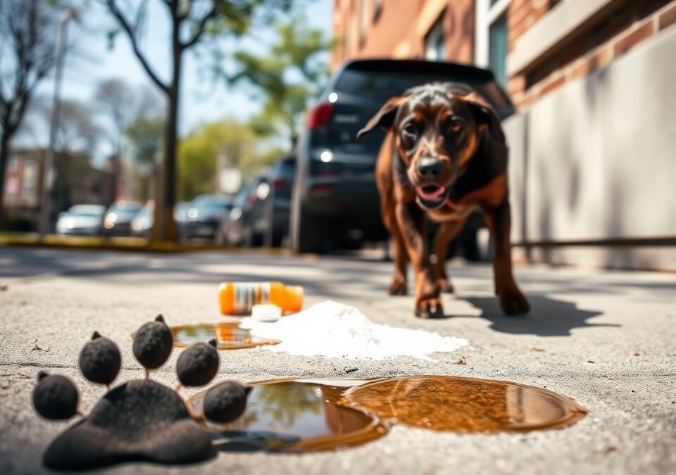 Niebezpieczne substancje na chodnikach – jak chronić psa?