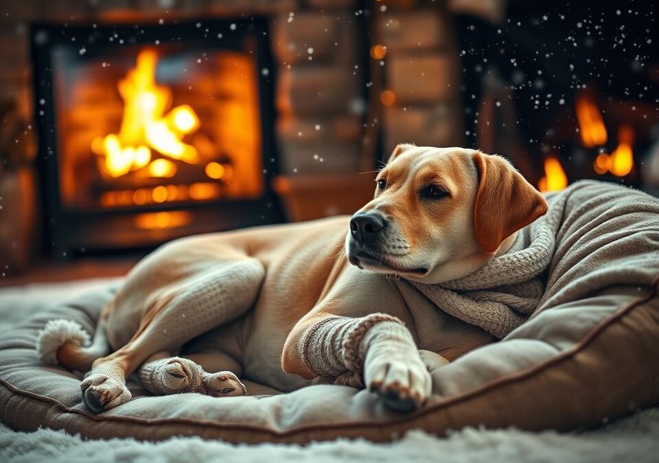 Opieka nad starszymi psami zimą – jak łagodzić ból stawów?