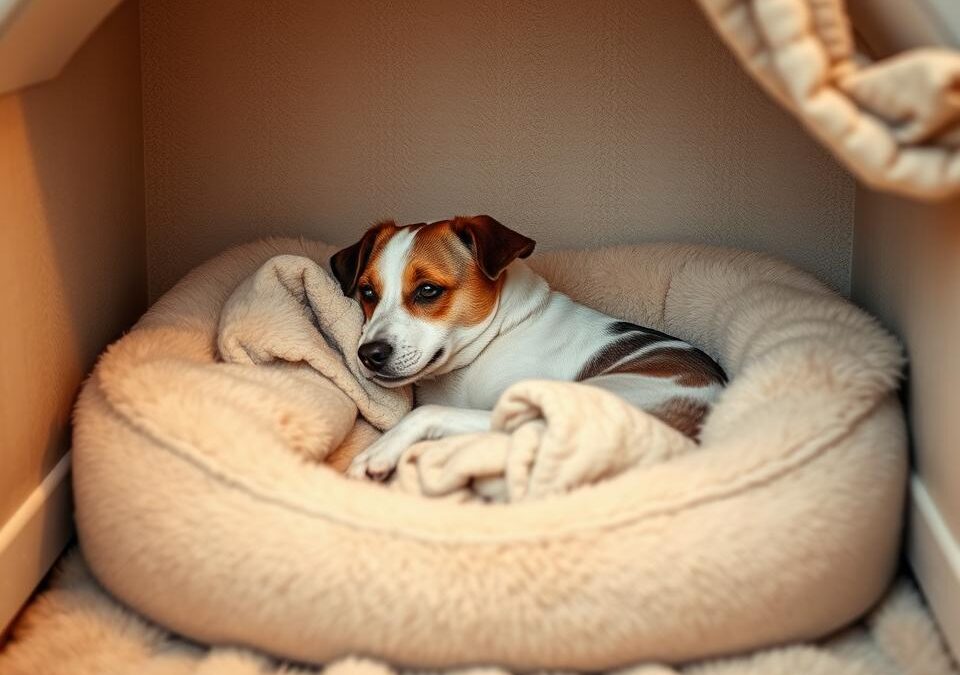 Zimowe legowisko psa – ciepłe i bezpieczne miejsce do spania