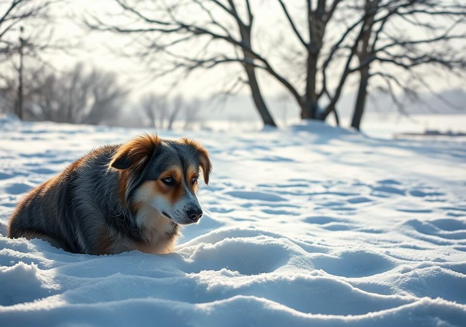 Dlaczego zimą pies mniej się rusza?