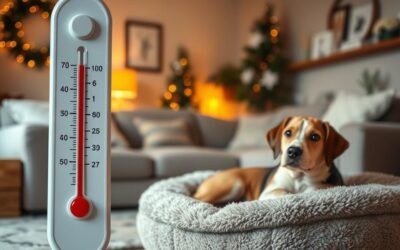 Idealna temperatura w mieszkaniu dla psa zimą – ile to „akurat”?