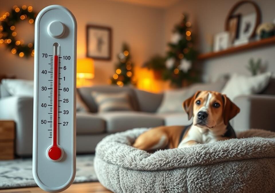 Idealna temperatura w mieszkaniu dla psa zimą – ile to „akurat”?