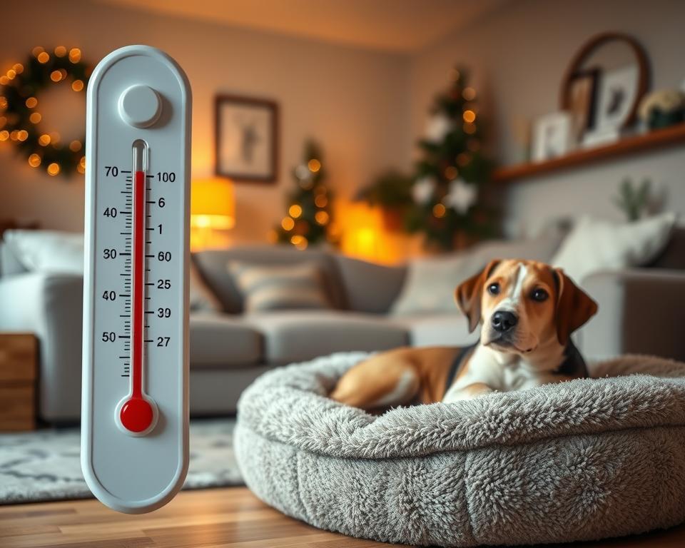 optymalna temperatura w mieszkaniu zimą dla psa