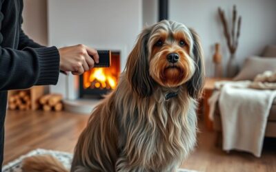 Jak pielęgnować długowłosego psa zimą?