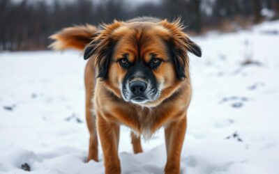 Co oznacza rozdrażnione zachowanie psa zimą?