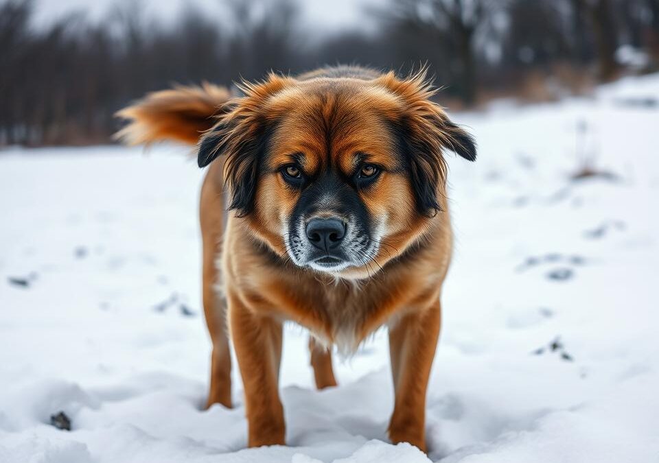 Co oznacza rozdrażnione zachowanie psa zimą?