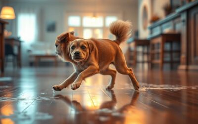 Dlaczego pies ślizga się po podłodze zimą?