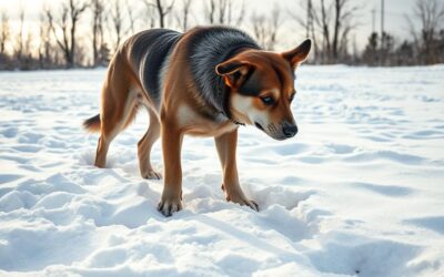 Problemy ruchowe u psów zimą