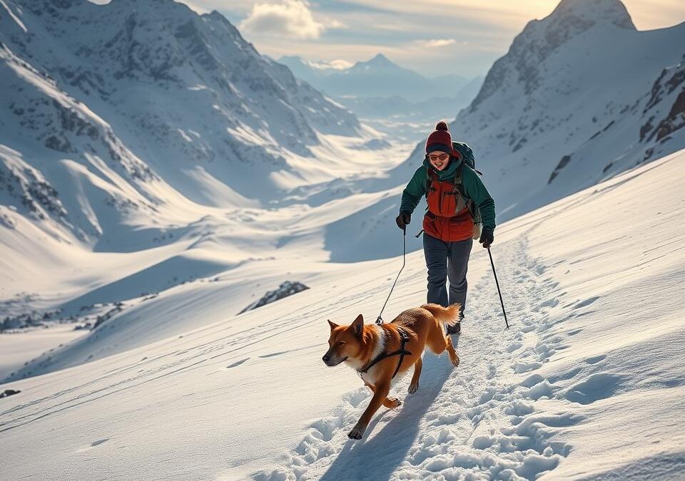 Zimowy spacer górski z psem – jak przygotować go fizycznie?