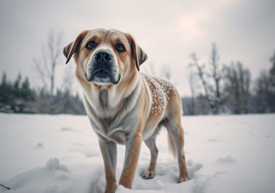Reakcja psa na nagły mróz