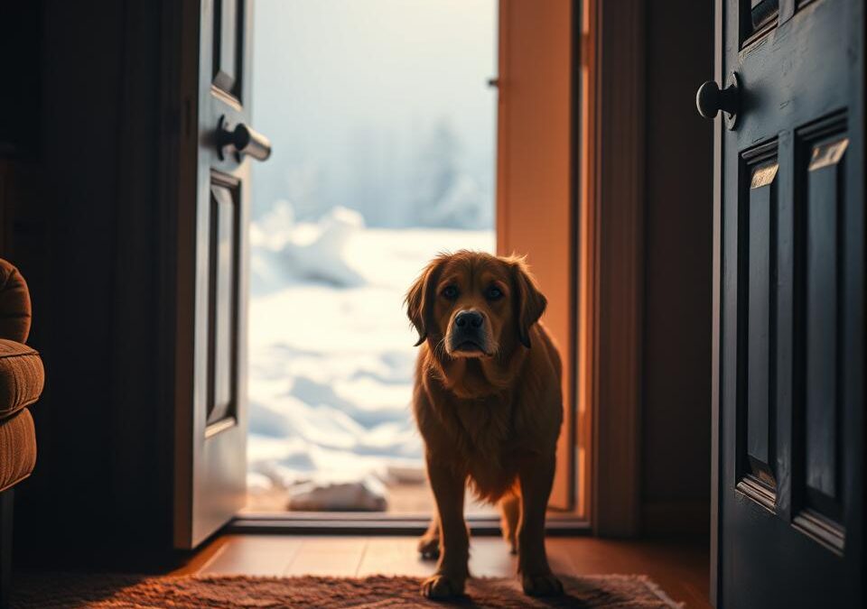 Co robić, gdy twój pies nie chce wychodzić na mróz?
