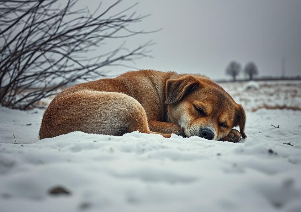 Dlaczego zimą pies traci energię?
