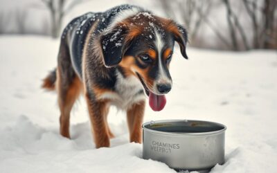 Zapotrzebowanie psów na wodę zimą – nie dopuść do odwodnienia
