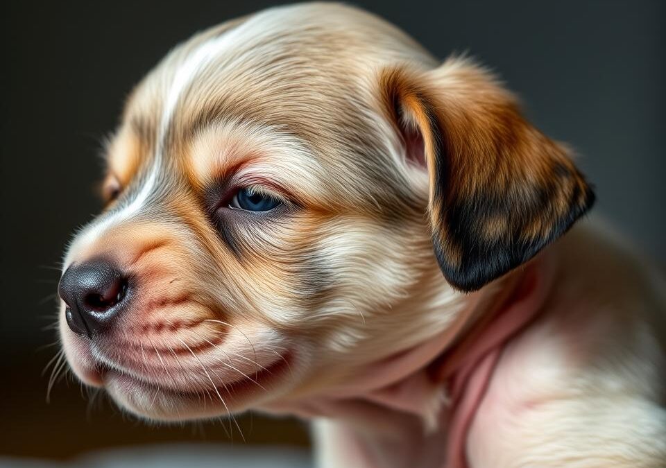 Sierść szczeniaka się przerzedza – co może być przyczyną?