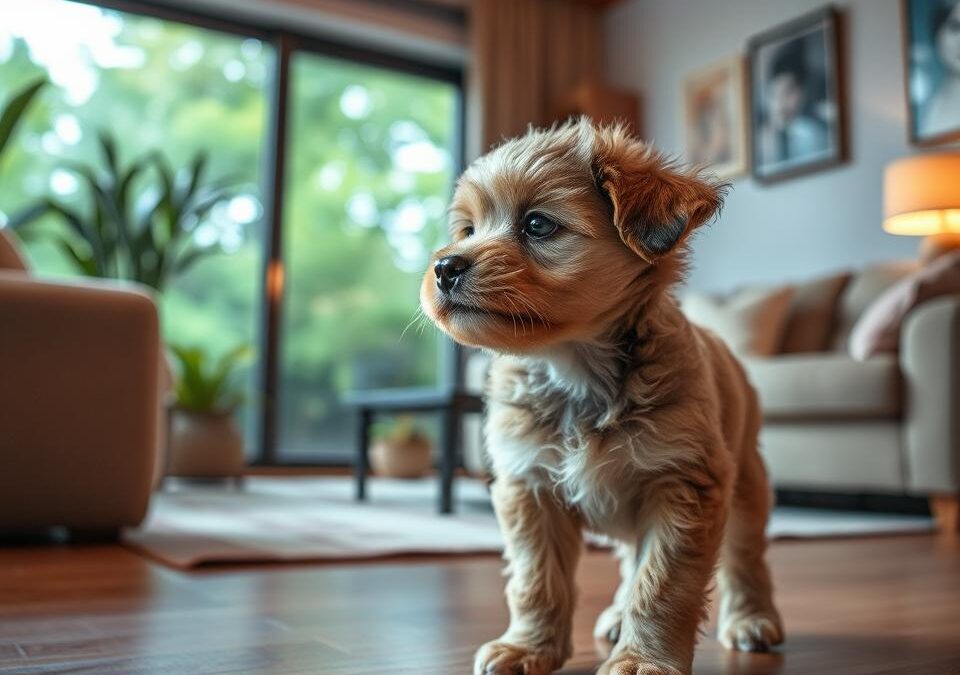 Zachowanie szczeniaka w nowym otoczeniu