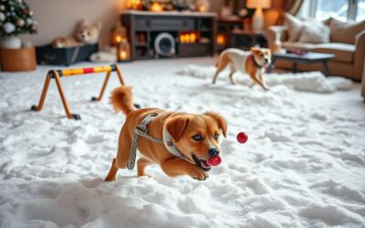 Jak utrzymać aktywność psa w mroźne dni?