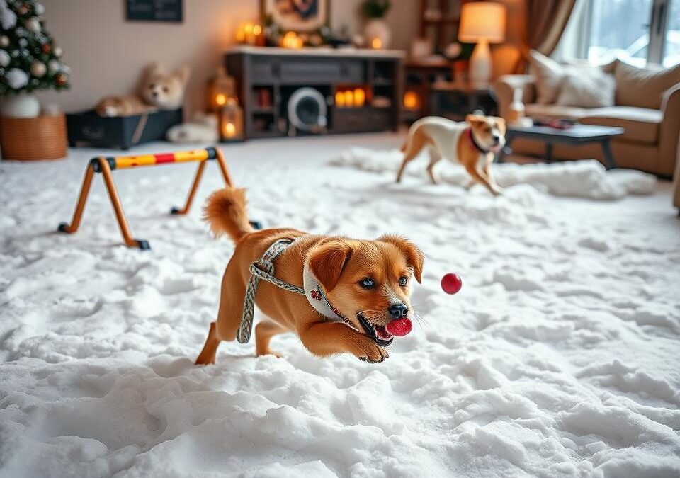 Jak utrzymać aktywność psa w mroźne dni?