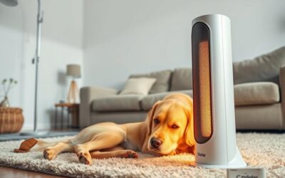 Jak używać promiennika ciepła w pobliżu psa?