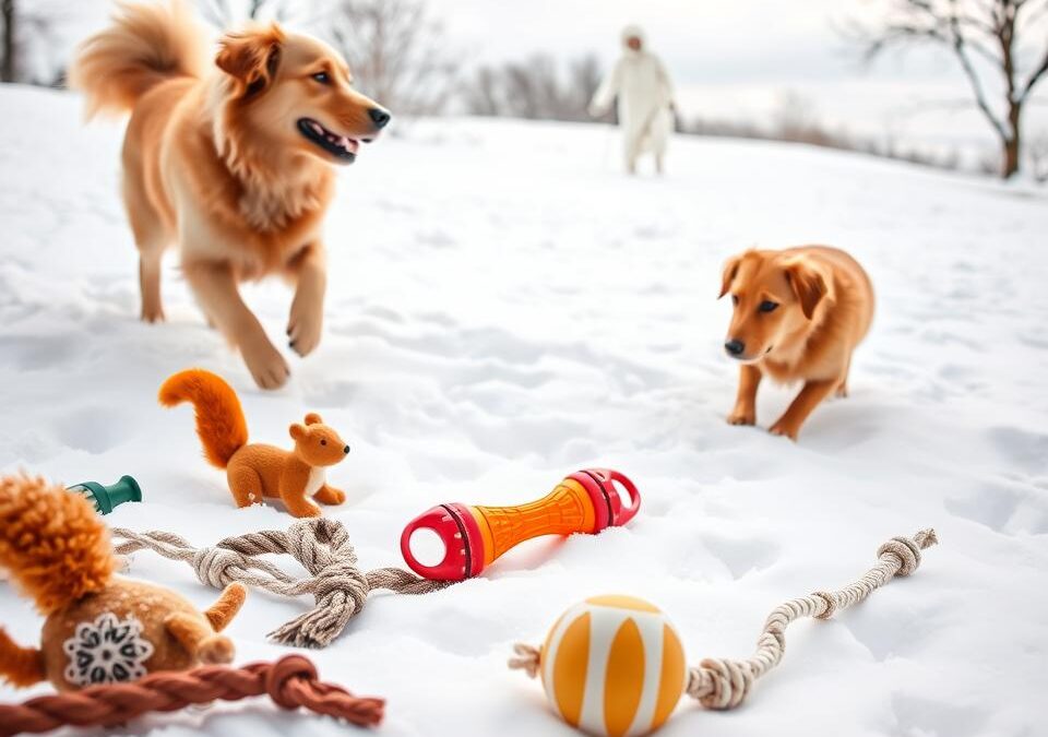 Zabawki dla psa na śniegu – te są najlepsze