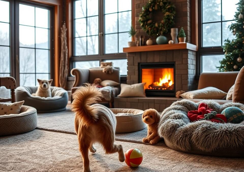 Najlepsze zabawy dla psów w domu w czasie zimy