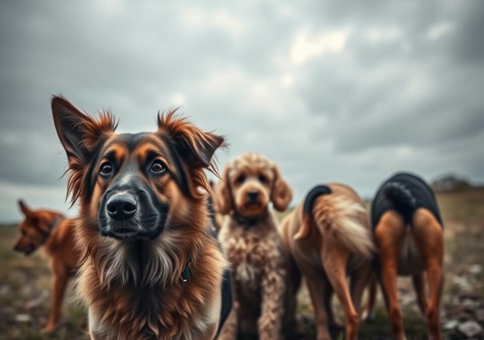 Niespokojne zachowanie psów podczas frontu chłodnego