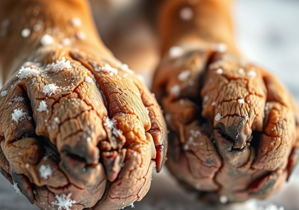 Popękane łapy psa? – tak temu zapobiegniesz zimą