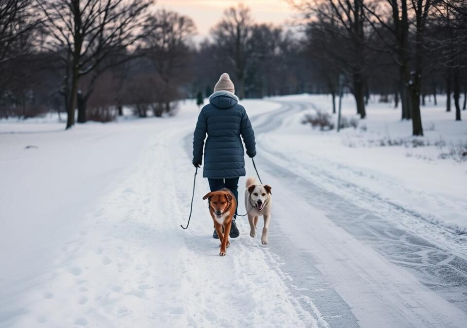 Śliskie drogi – jak unikać wypadków na spacerach z psem?