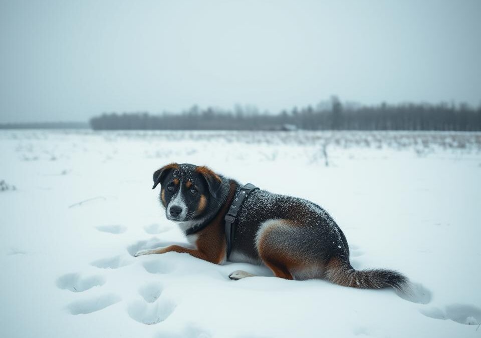 Zgubiony pies w śniegu – co robić?