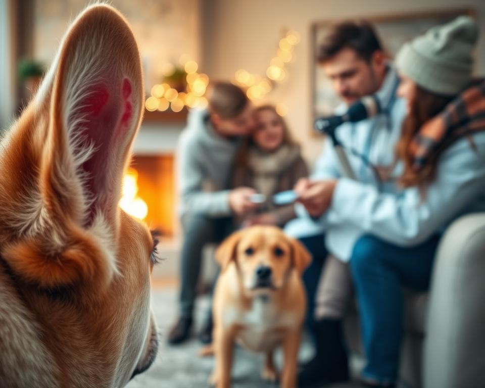 zapobieganie zapaleniu ucha u psa zimą