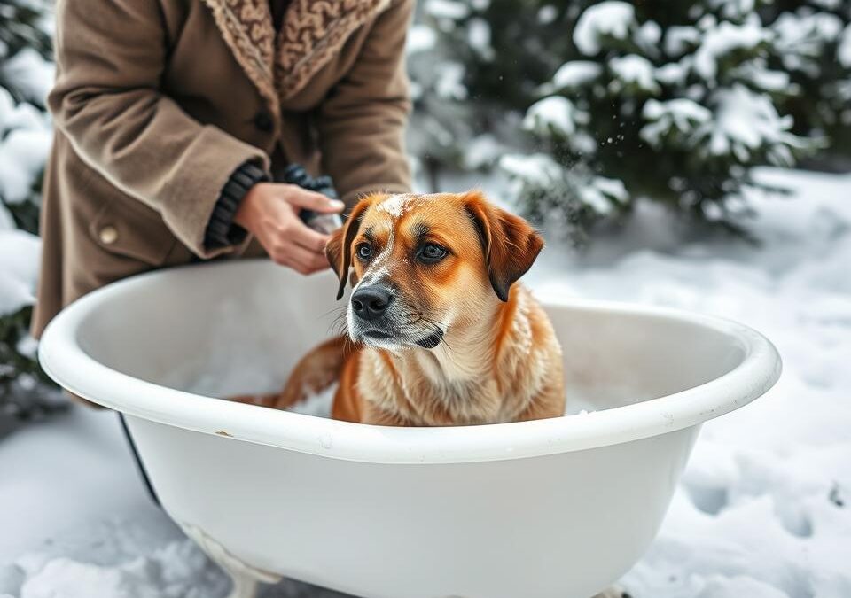 Kąpiel psów zimą – kiedy jest zalecana, a kiedy zakazana?