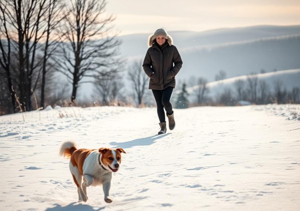 Zasady zimowych spacerów z psem