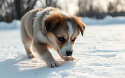 Na co uważać, gdy pies bawi się na śniegu?
