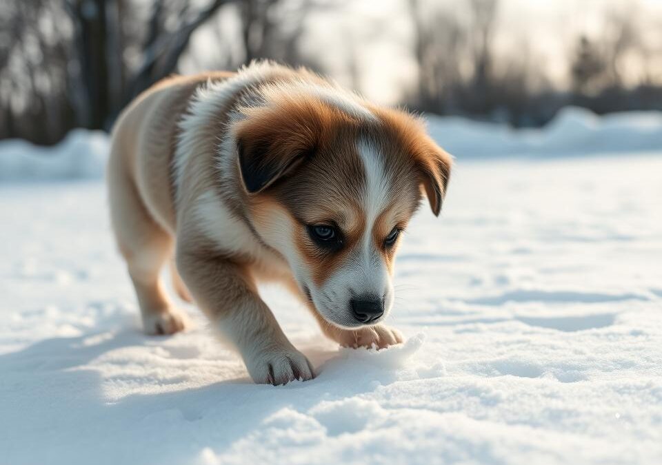 Na co uważać, gdy pies bawi się na śniegu?