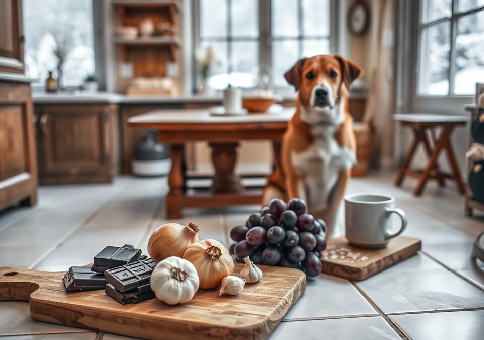 Czego nie podawać psu do jedzenia zimą?