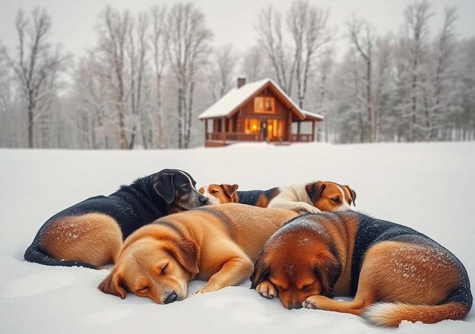 Zimowe, senne zachowanie psów – normalne czy nie?