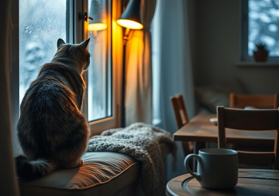 Dlaczego kot je więcej w zimne dni?