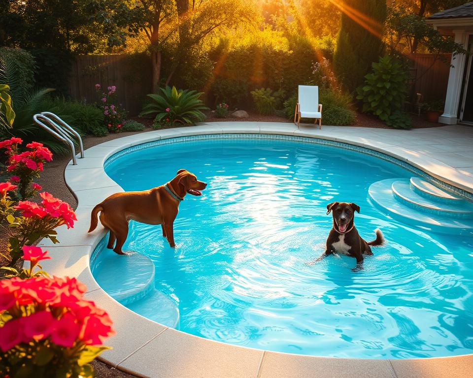 bezpieczeństwo basenów ogrodowych dla psów