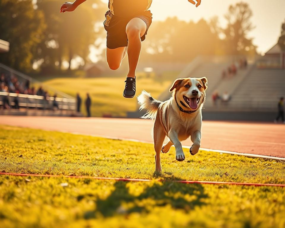 cwiczenie-skokow-w-dal-z-psem ćwiczenie skoków w dal z psem