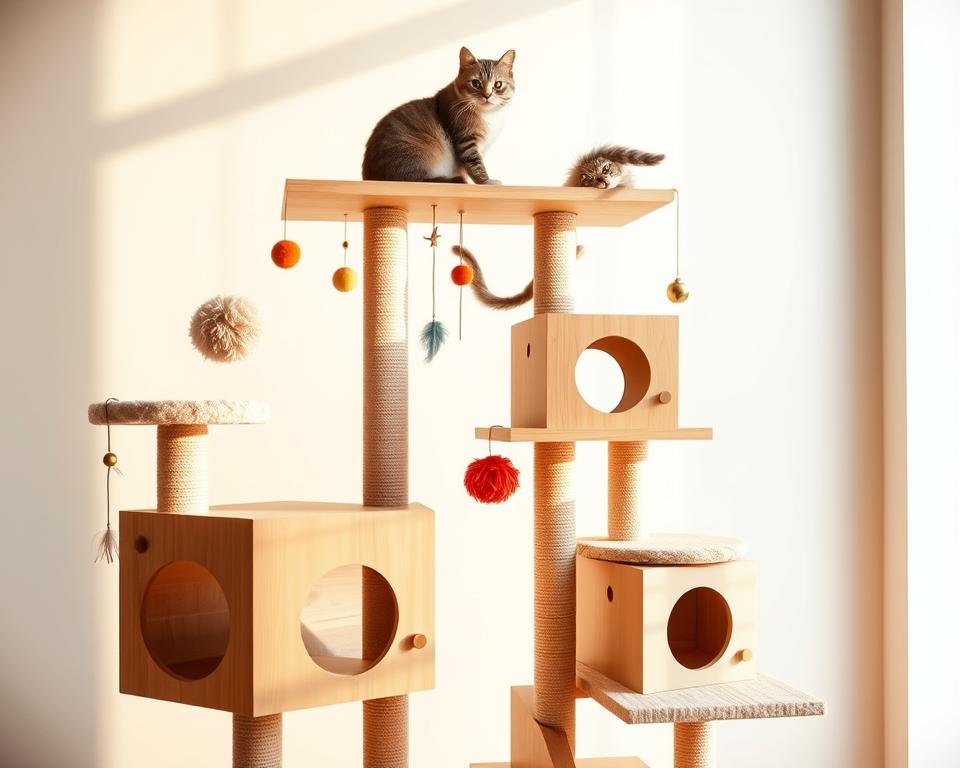 drapaki-z-wbudowanymi-zabawkami drapaki z wbudowanymi zabawkami