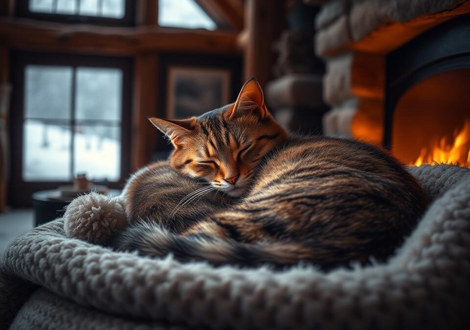 Co oznacza intensywne mruczenie zimą?