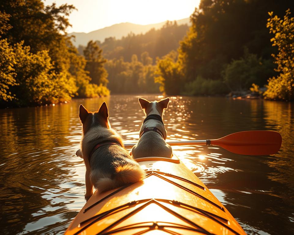 kajakarstwo-z-psem kajakarstwo z psem