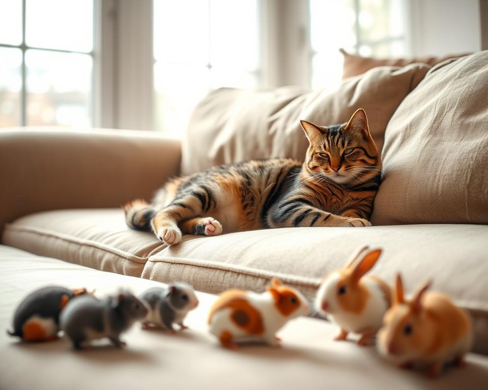 kot a oswajanie z małymi zwierzętami