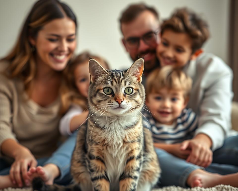 kot i członkowie rodziny