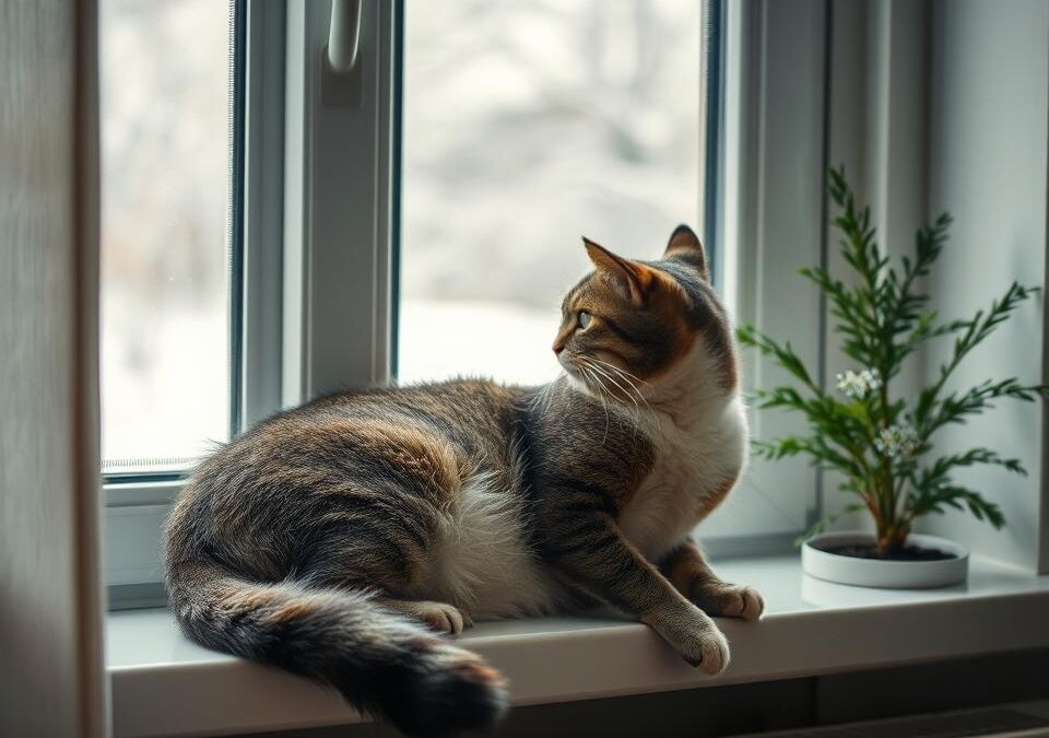 Zimowa nuda kota w mieszkaniu – co możesz zrobić?