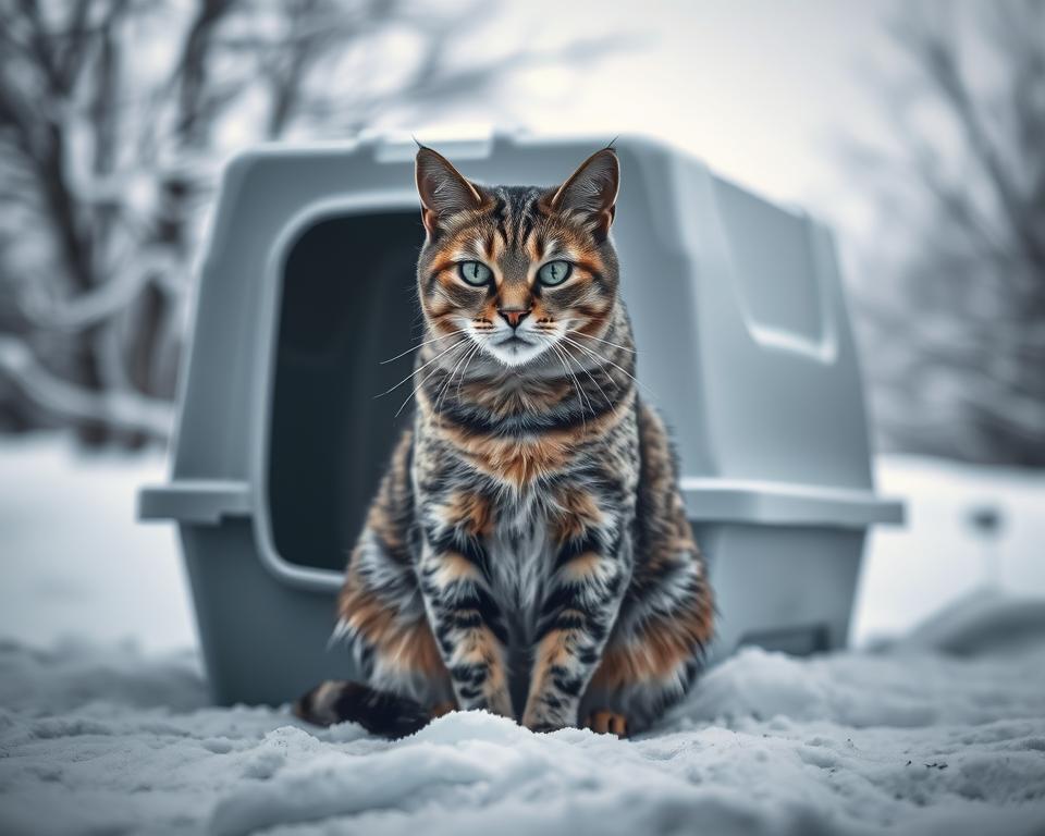 kot-sika-poza-kuweta-zima kot sika poza kuwetą zimą