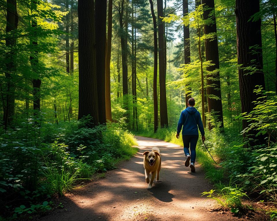 leśne wędrówki z psem