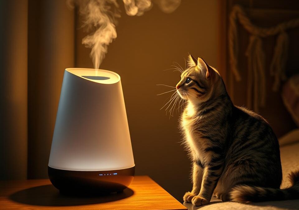Kot i nawilżacz powietrza – pomocny zimą?