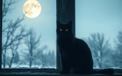 Dlaczego kot miauczy w nocy zimą?