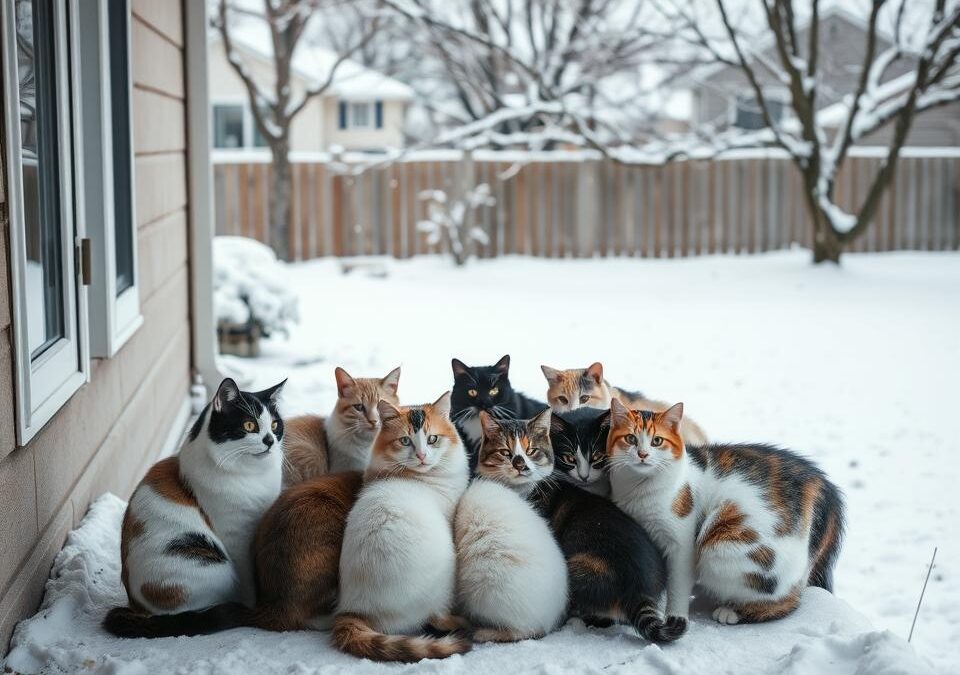 Koty na zewnątrz zimą – jak je chronić?